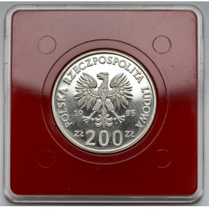 Próba FeNi 200 złotych 1985 Pomnik - Szpital Centrum Zdrowia Matki Polki