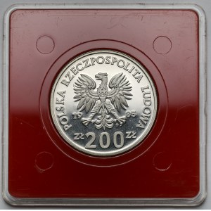 Próba FeNi 200 złotych 1985 Pomnik - Szpital Centrum Zdrowia Matki Polki