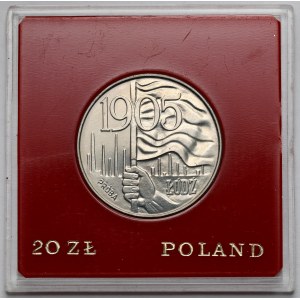 Próba CuNi 20 złotych 1980 Łódź 1905