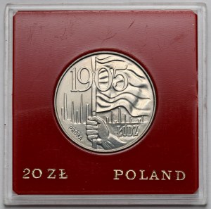 Próba CuNi 20 złotych 1980 Łódź 1905