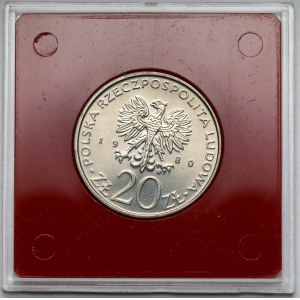 Próba CuNi 20 złotych 1980 Łódź 1905