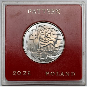 Próba CuNi 20 złotych 1980 Łódź 1905