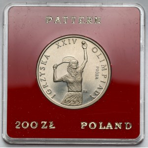Próba CuNi 200 złotych 1987 Igrzyska XXIV Olimpiady - Tenisistka