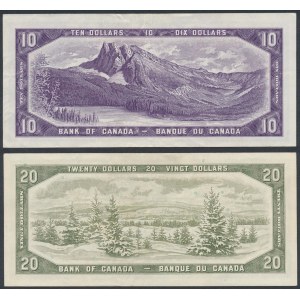 Canada, 10 & 20 Dollars 1954 (2pcs)