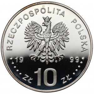 10 złotych 1999 Władysław IV Waza - popiersie