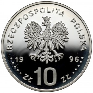 10 złotych 1996 Zygmunt II August - popiersie