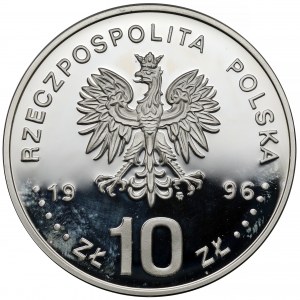 10 złotych 1996 Zygmunt II August - popiersie