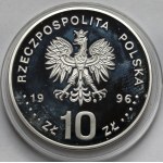 10 złotych 1996 Zygmunt II August - popiersie