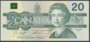 Canada, 20 dollari 1991