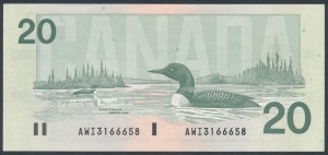 Kanada, 20 dolárov 1991
