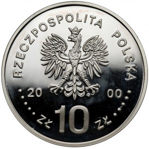 10 złotych 2000 Jan II Kazimierz - półpostać