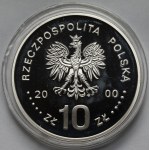 10 złotych 2000 Jan II Kazimierz - półpostać