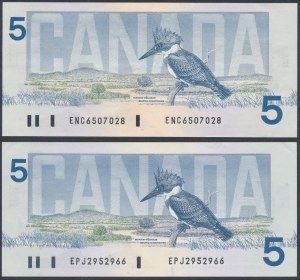 Kanada, 5 Dollar 1986 (2Stück)