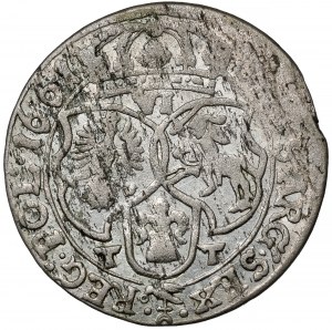 Jan II Kazimierz, Szóstak Bydgoszcz 1661 TT - mniejsze popiersie