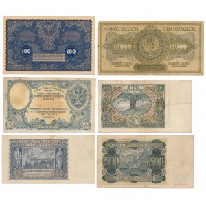 Zestaw banknotów polskich 1919-1940 (6szt)