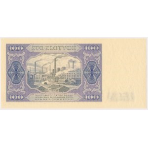 100 złotych 1948 - PRÓBA KOLORYSTYCZNA