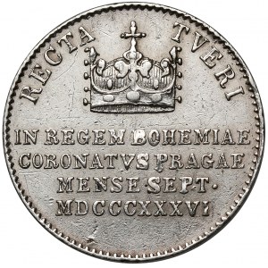 Austria, Ferdynand I, Żeton koronacyjny 1836 (ø18mm) - na króla Czech
