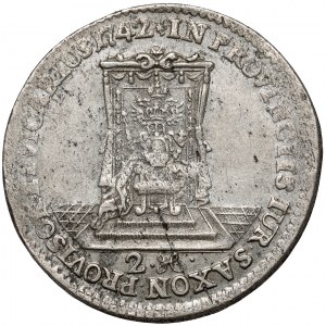 August III Sas, Dwugrosz wikariacki 1742