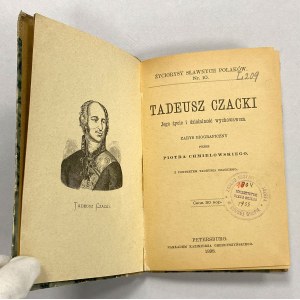 Tadeusz Czacki. Jego życie i działalność wychowawcza, P. Chmielowski