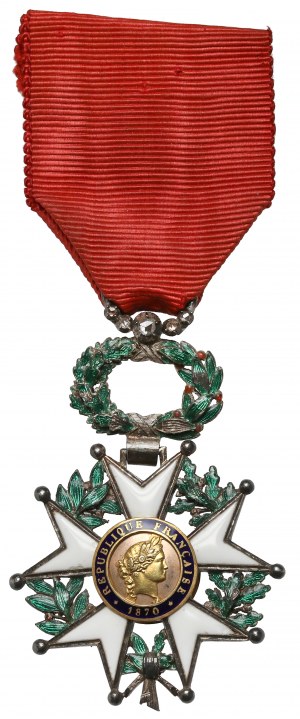 France, National Order of the Legion of Honor cl.V - bachelor's with diamonds