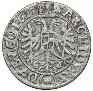 Slezsko, Ferdinand II, 3 krajcara 1627 HR, Wrocław