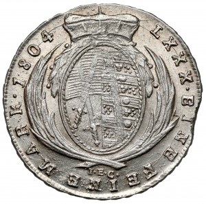 Saxony, Friedrich August III, 1/6 thaler 1804 IEC