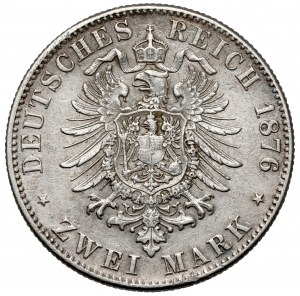 Würtemberg, 2 marki 1876-F