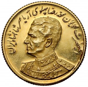 Iran, Mohammad Reza Pahlavi, ZŁOTO medal AH1351 (1972)