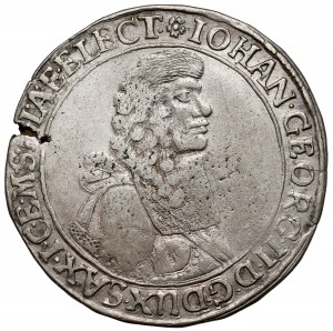 Saksonia, Johann Georg II, 1/3 talara 1666 HI, Budziszyn