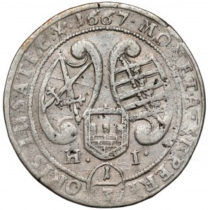 Saksonia, Johann Georg II, 1/3 talara 1667 HI