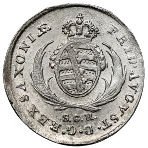 Saksonia, Friedrich August III, 1/12 talara 1809 SGH