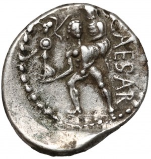 Republik, Julius Caesar (47-46 v. Chr.) Denarius