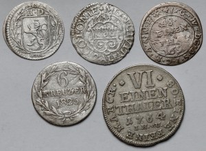 Německo, Stříbrné mince - sada (5 ks)