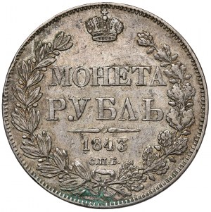 Russia, Nicola I, Rublo 1843