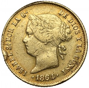 Filipíny, Isabella II, 4 pesos 1864