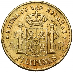 Filipíny, Isabella II, 4 pesos 1864