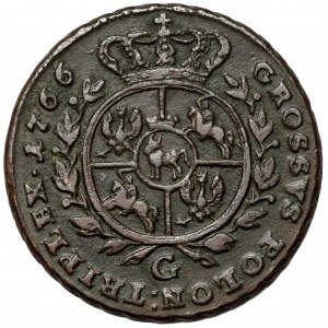 Poniatowski, Trojak 1766-G, Kraków - drukowana