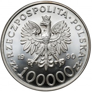 100.000 złotych 1990 Solidarność - odmiana A
