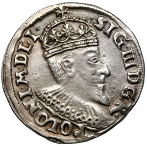 Žigmund III Vaza, Trojak Olkusz 1594 - Snopek v korunovanej