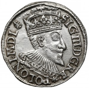 Zygmunt III Waza, Trojak Olkusz 1594 - ZNAK - rzadki