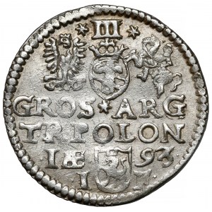 Zygmunt III Waza, Trojak Olkusz 1593 - nieujęta odmiana