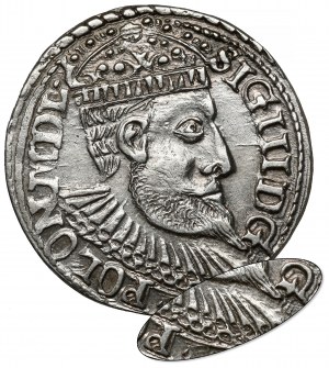 Sigismund III Vasa, Trojak Olkusz 1599 - no R[EX].
