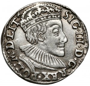 Sigismund III Vasa, Trojak Olkusz 1588 - first - small head