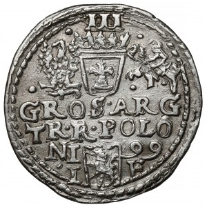 Zygmunt III Waza, Trojak Olkusz 1599 - nowe popiersie