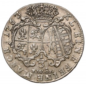 August III Sas, 1/3 talara 1763 FWóF, Drezno
