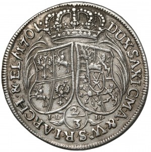 August II the Strong, Gulden (2/3 thaler) 1701 ILH, Dresden