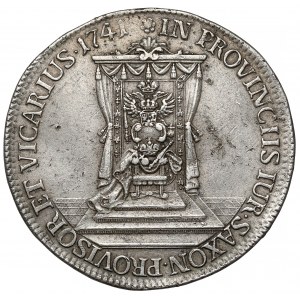 August III Sas, Półtalar wikariacki 1741, Drezno