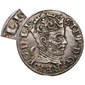 Stefan Batory, Trojak Ryga 1583 - LI zamiast L - B.RZADKI