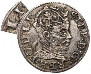 Stefan Batory, Trojak Riga 1583 - LI statt L - B.RZADKI