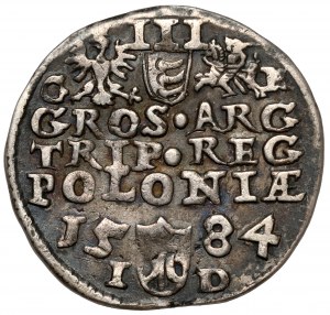 Stefan Batory, Trojak Olkusz 1584 ID - iniziali GH